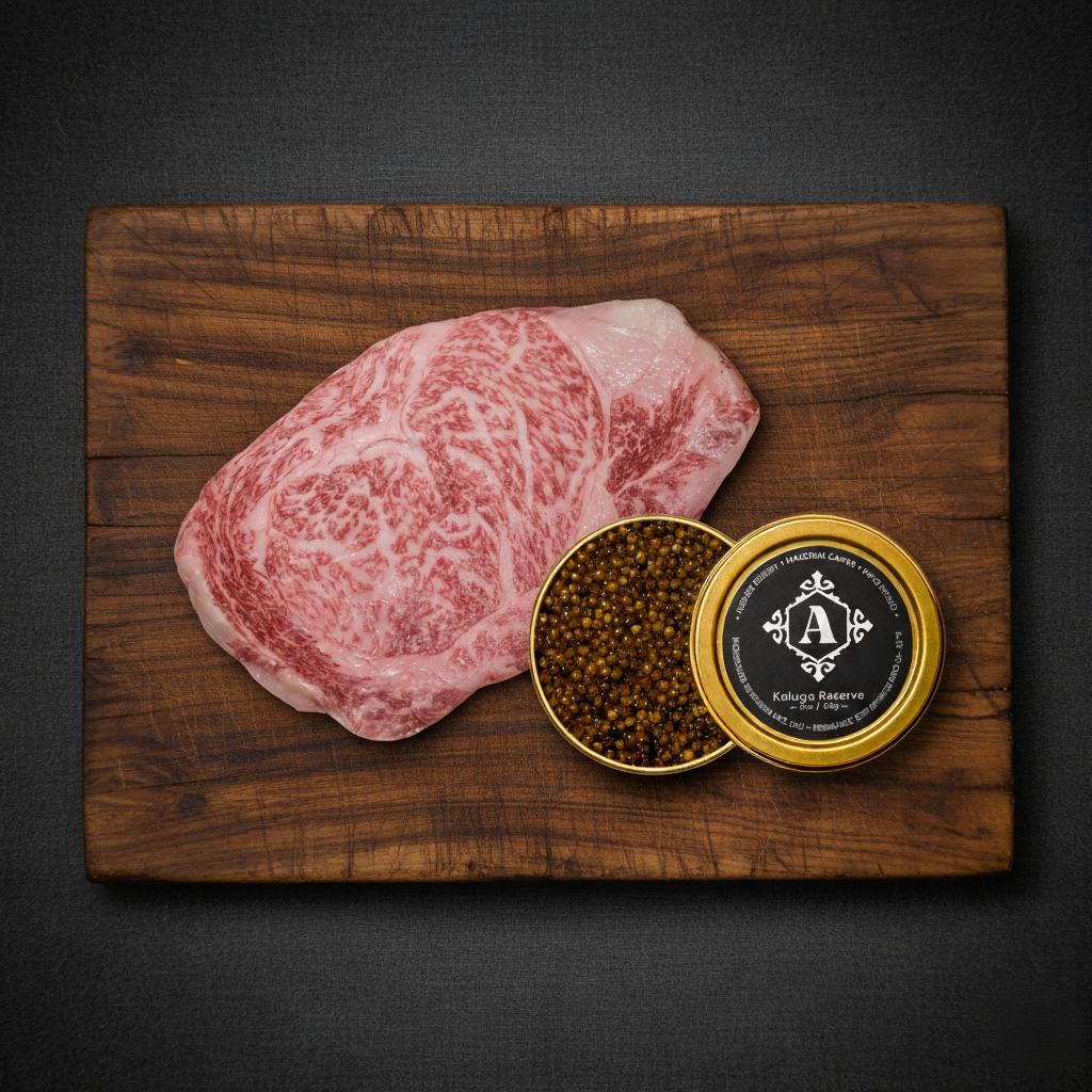 The Ultimate Celebration: Olive Wagyu & Kaluga Caviar Bundle
